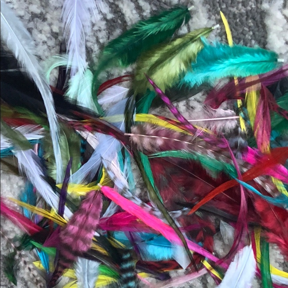 Feather Hair extensions lot